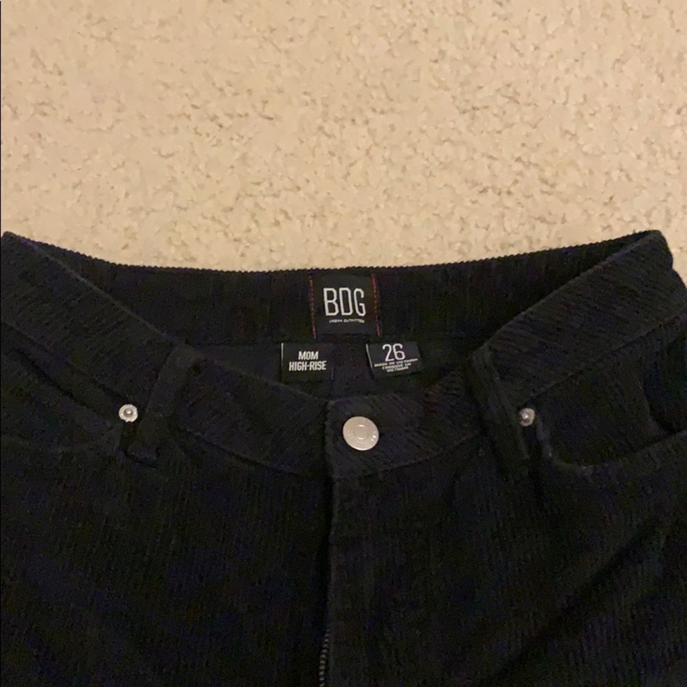 Urban outfitter courdory black jeans